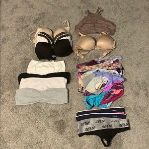 Bras, panties, And bralette’s.